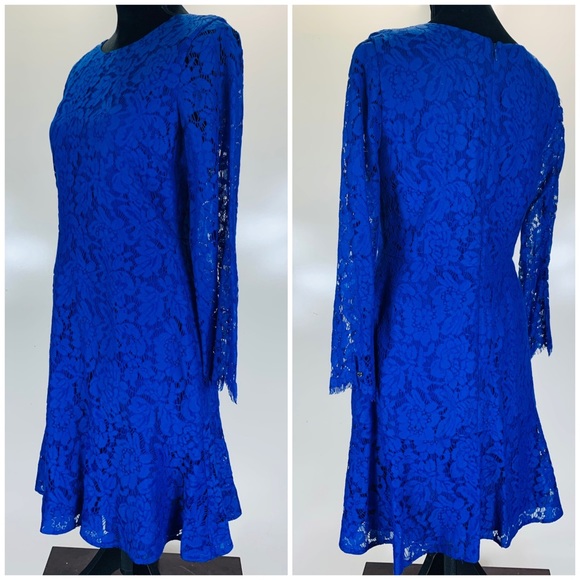 J. Crew blue lace dress size 6 - Picture 3 of 8